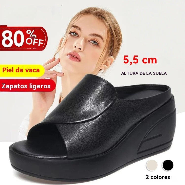 👡✨【35-42】Nuevas sandalias de plataforma de moda para mujer con tacón de cuña para verano