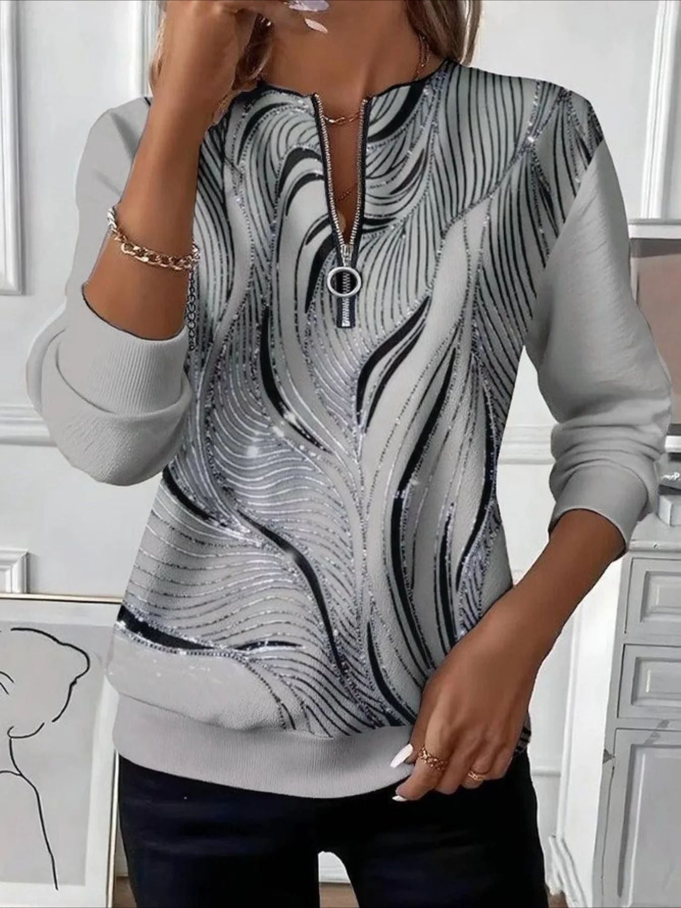 🔥【¡Sólo por un día, obtén un 48% de descuento!】 (S-5XL) Sudadera informal con capucha y cremallera