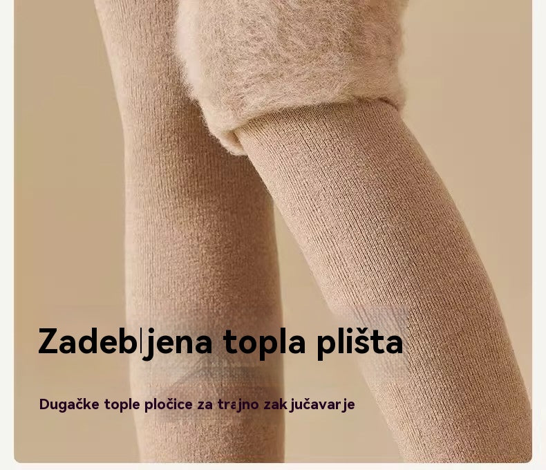 Termo čarape do bedara - debele, tople, neklizajuće za jesen i zimu