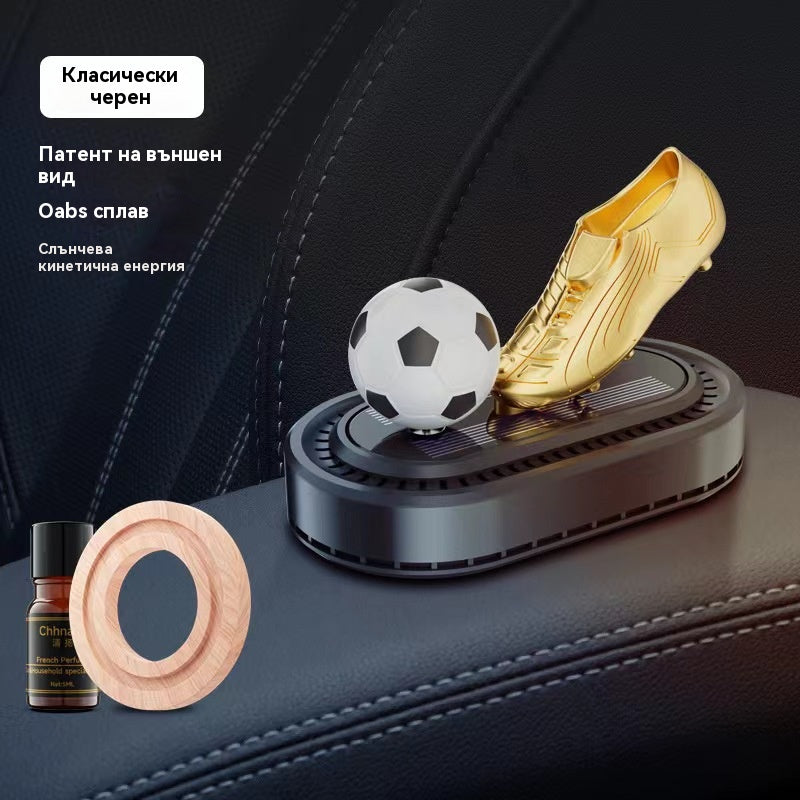 🚗Бижута и ароматерапия, захранвани от слънчева енергия, въртящи се футболни обувки