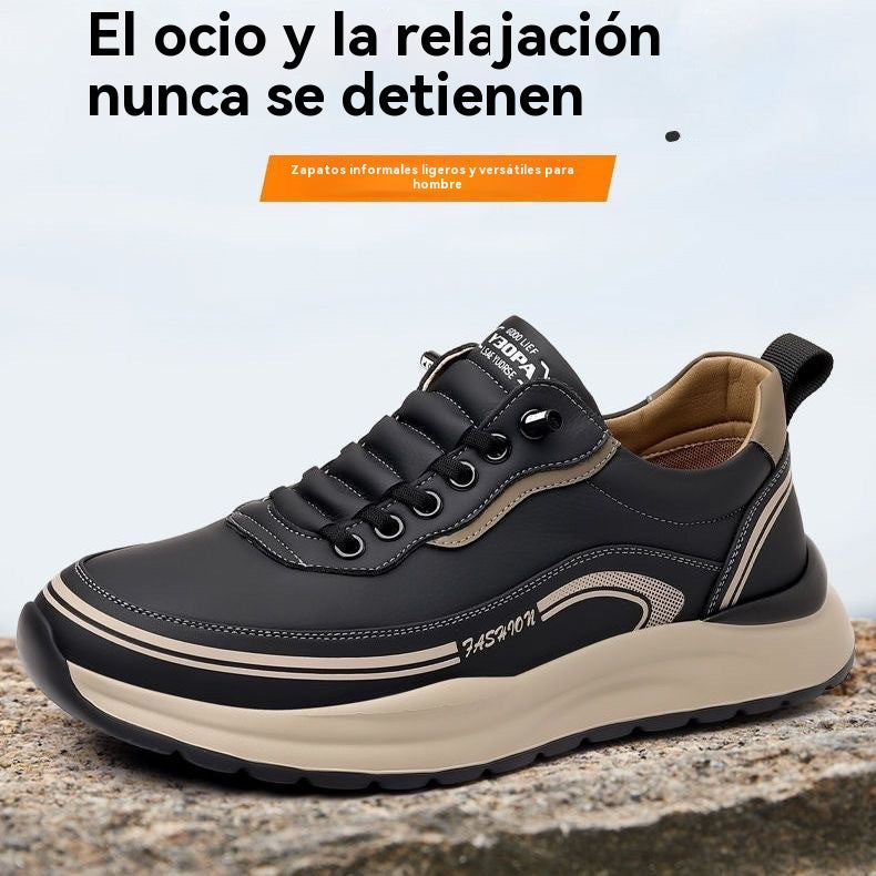 【39-45】Zapatillas de piel impermeables y antimanchas con suelas suaves y cómodas de llevar