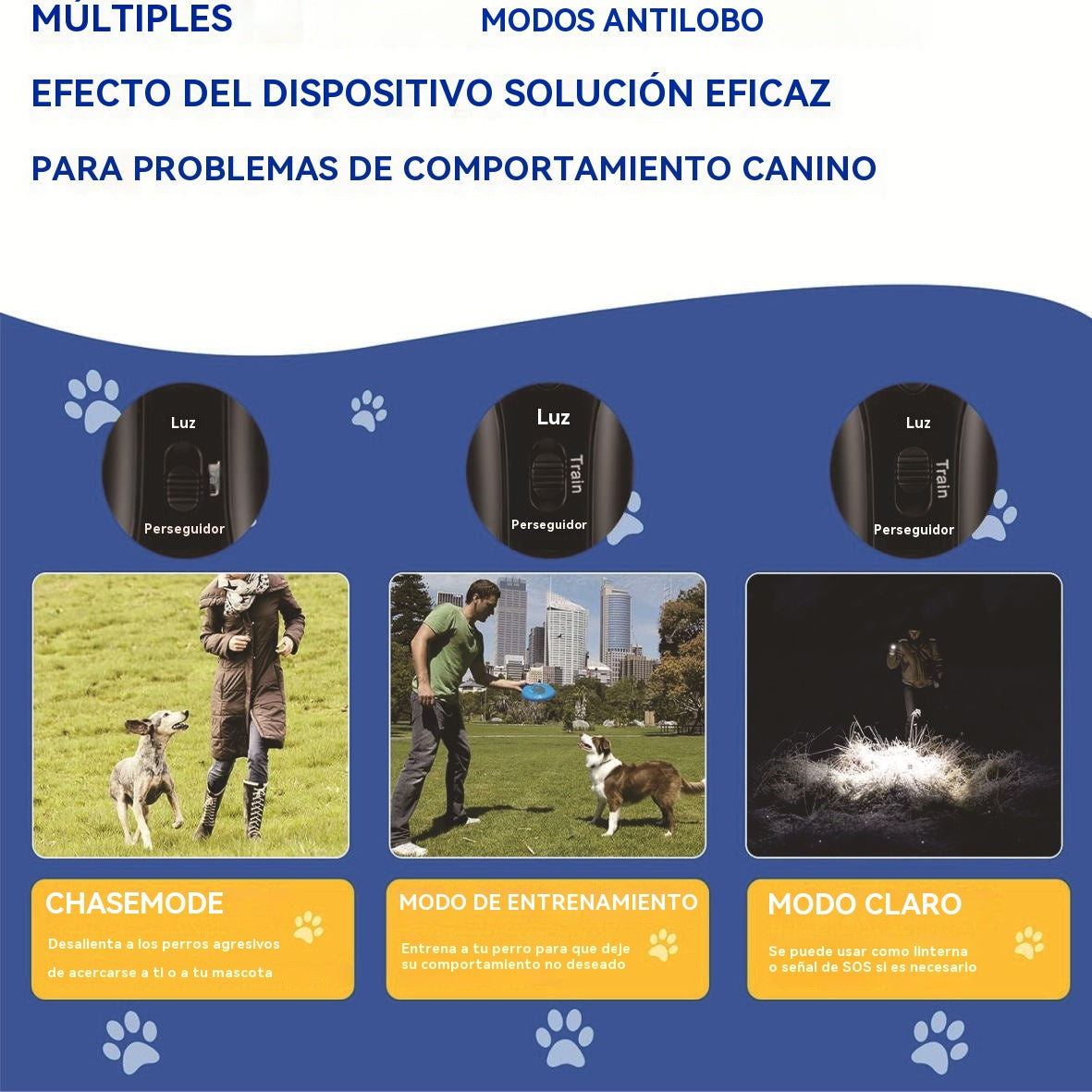 💥👪¡Este repelente ultrasónico para perros puede protegerlo a usted y a su familia!